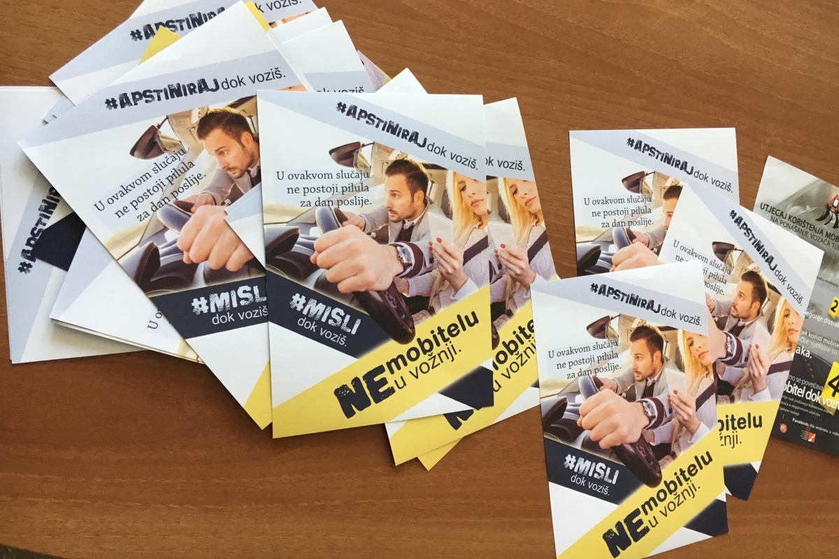 Promotivni letci Ne mobitelu u vožnji