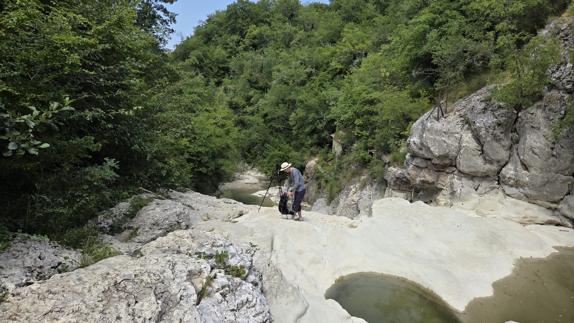 Recording at one of the selected Istrian locations