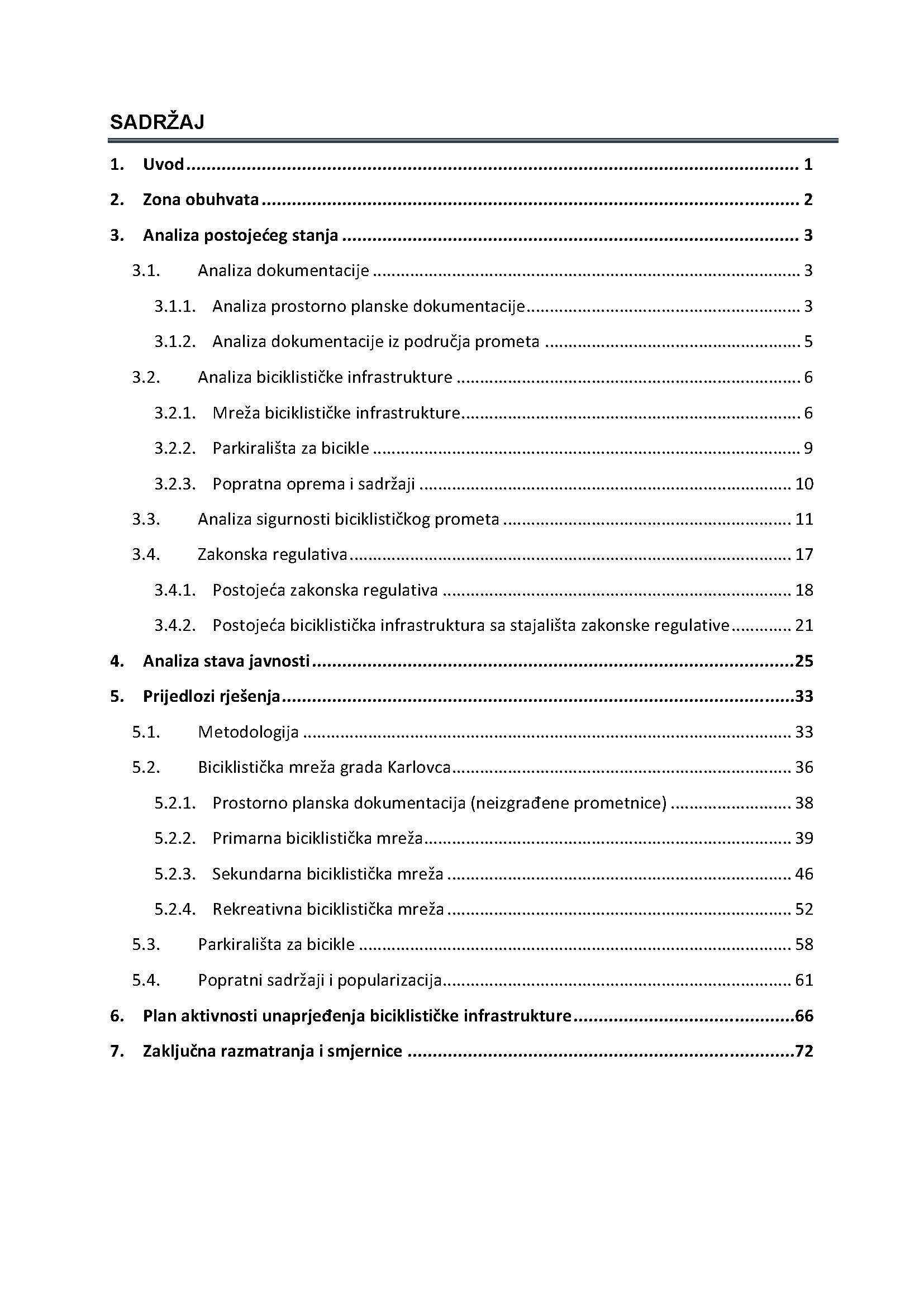 Studija Biciklističke infrastrukture u Karlovcu 2